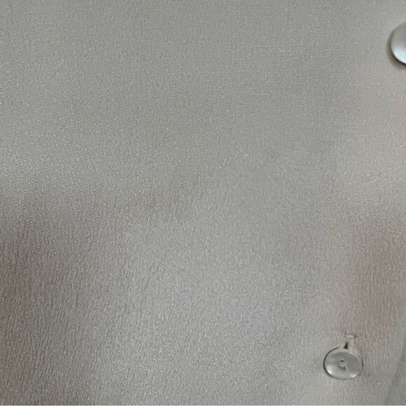 - Talbots silk button down with beaded accents. Size 14W - Picture 9 of 11